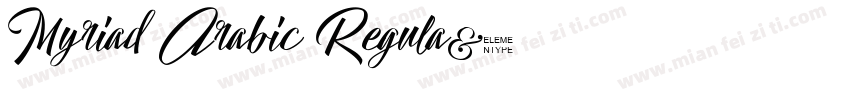 Myriad Arabic Regula字体转换